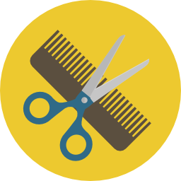 Comb and scissors